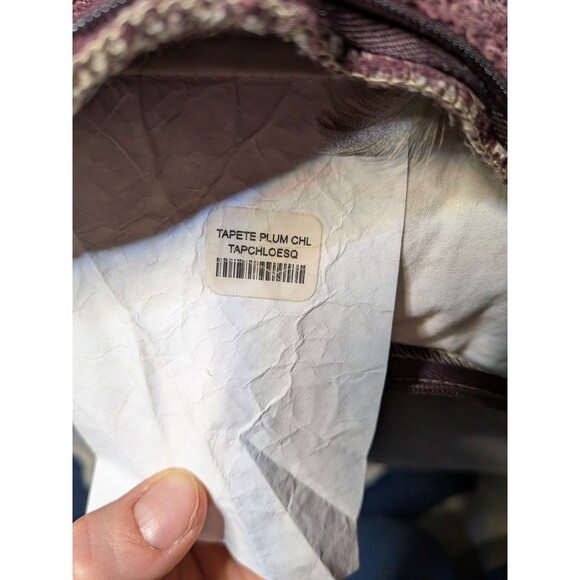 Arhaus Thai Ikat Pattern Velvety Down Throw Pillows Pair of 2 Purple Boho Decor - Picture 6 of 6